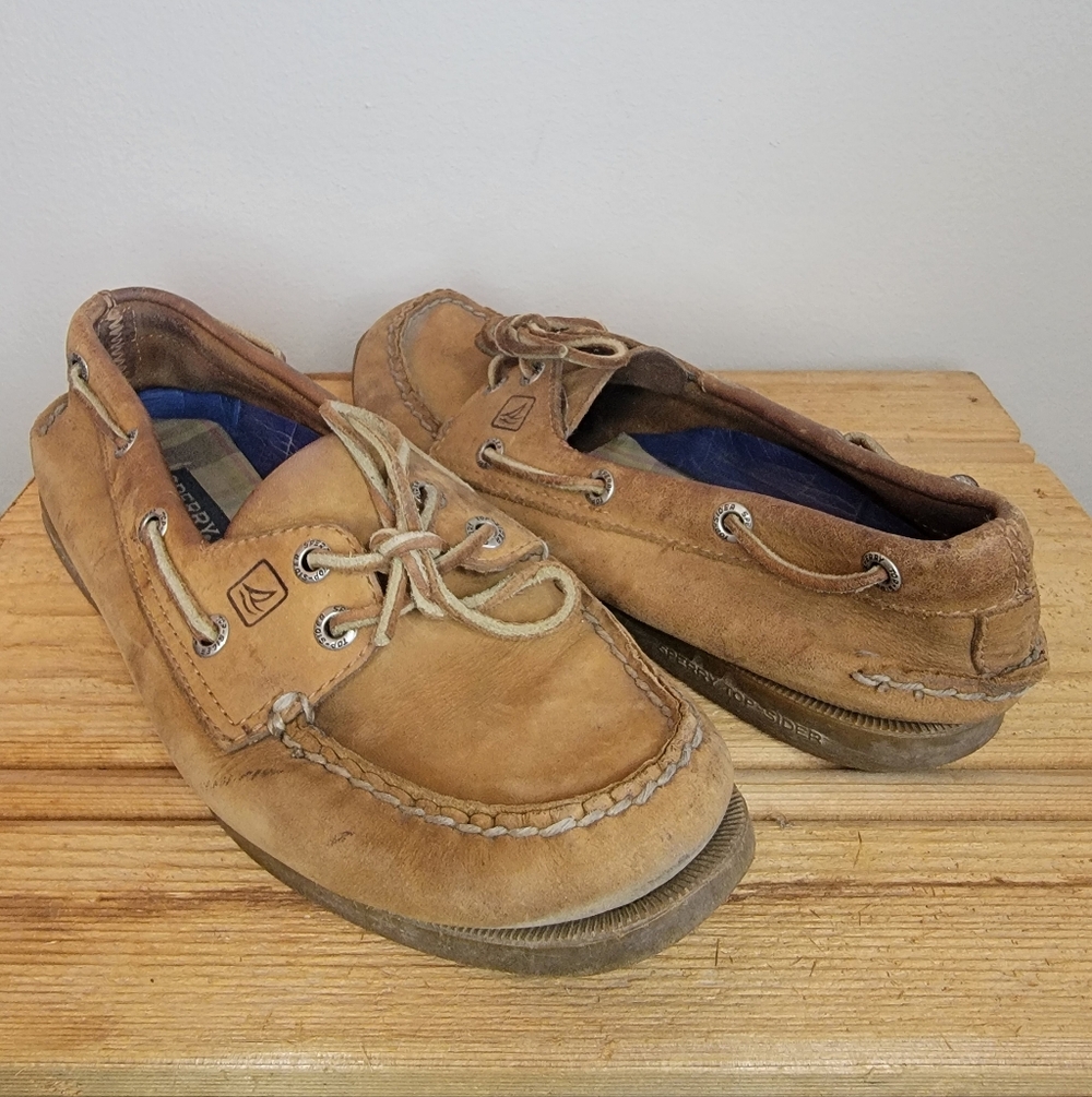 Sperry Tan Boat Shoes